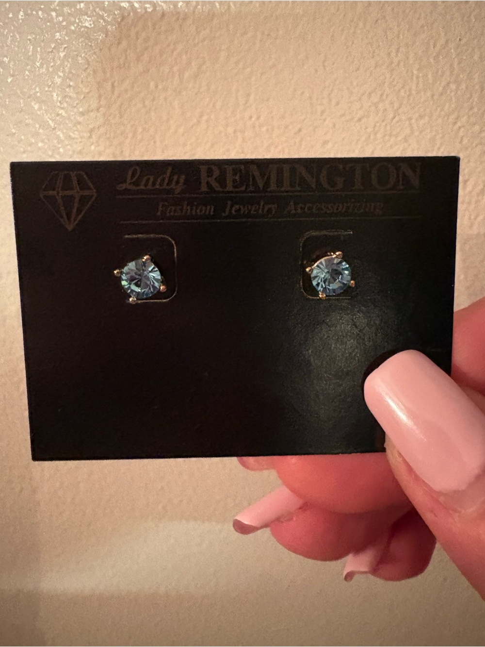 Remington Sky Blue Crystal Stud Earrings